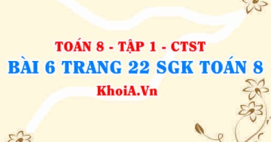 Bài 6 trang 22 SGK Toán 8 Tập 1 Chân trời sáng tạo